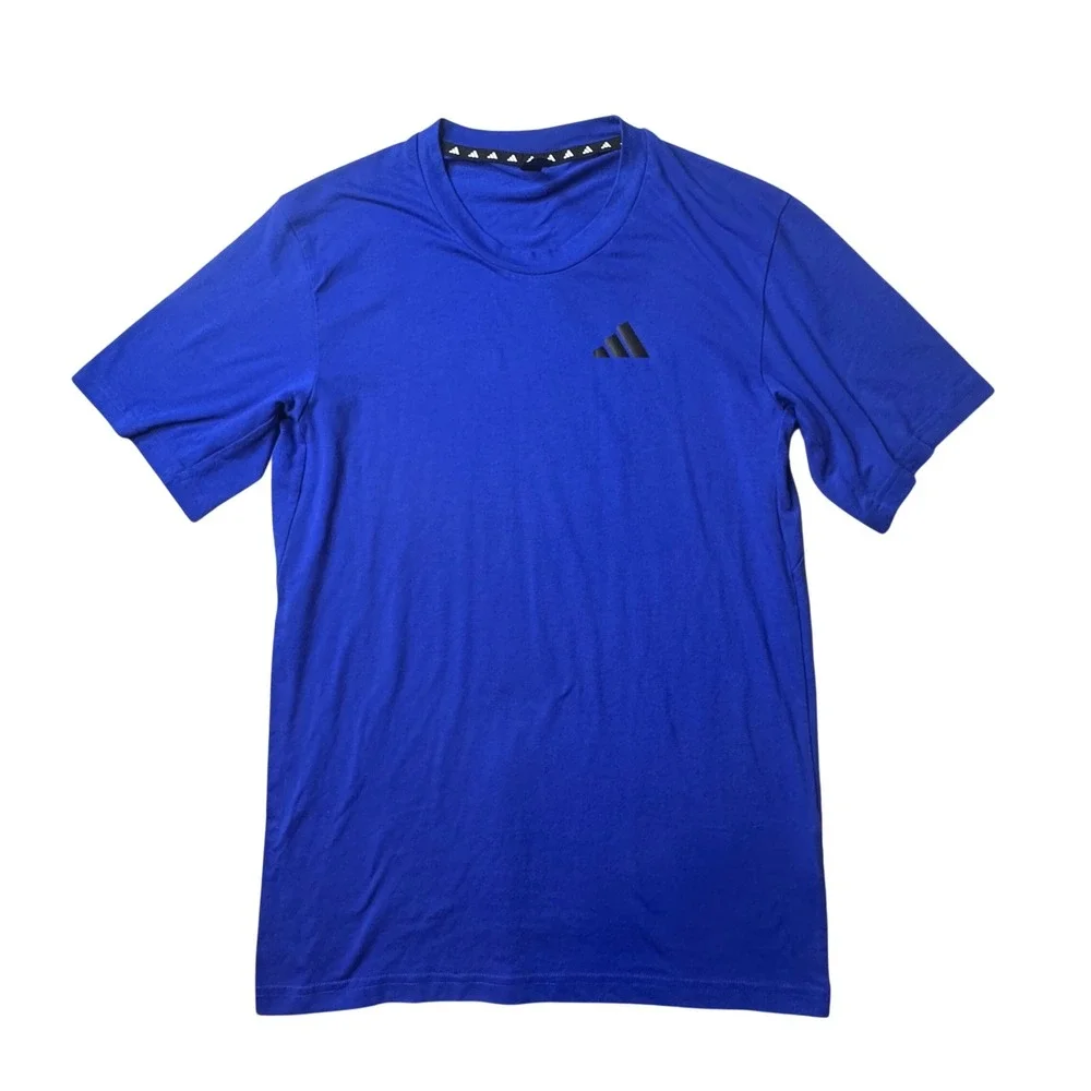 Adidas T-Shirt Mens XS Blue Aeroready Training Short Sleeve Performance Logo